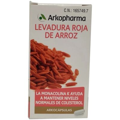Arkopharma Arkocapsules Arroz Vermelho Levedura - Suplemento Alimentar Arkopharma Arkocapsules Arroz Vermelho Levedura - Suplemento Alimentar