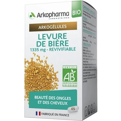 Arkopharma Levure de Bière Bio 45 Capsules - Phytothérapie - Nature & Bio - Arkopharma Arkopharma Levure de Bière Bio 45 Capsules - Phytothérapie - Nature & Bio - Arkopharma