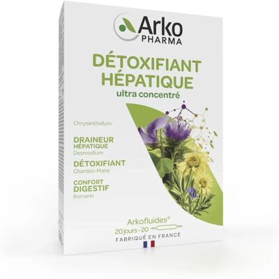 Arkopharma Arkofluides Détoxifiant Hépatique - 20 Ampoules Arkopharma Arkofluides Détoxifiant Hépatique - 20 Ampoules