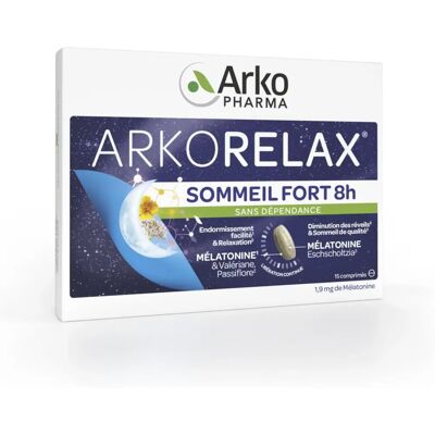 Arkopharma Arkorelax Support Sommeil - Mélatonine, Valériane, Passiflore - 8H - Compléments sommeil - Publicité Arkopharma Arkorelax Support Sommeil - Mélatonine, Valériane, Passiflore - 8H - Compléments sommeil - Publicité