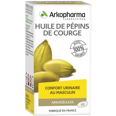 ARKOPHARMA Huile de Pépins de Courge Bio 60 Capsules - Soutien urinaire et de la prostate - Publicité ARKOPHARMA Huile de Pépins de Courge Bio 60 Capsules - Soutien urinaire et de la prostate - Publicité