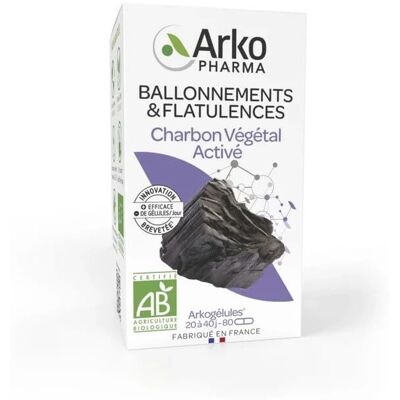 Arkopharma Arkogélules Charbon Végétal Activé Bio 80 Gélules - Complément alimentaire - Publicité Arkopharma Arkogélules Charbon Végétal Activé Bio 80 Gélules - Complément alimentaire - Publicité