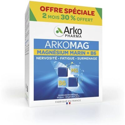 Arkopharma Arkomag B6 120 Kapseln - Nahrungsergänzung Arkopharma Arkomag B6 120 Kapseln - Nahrungsergänzung