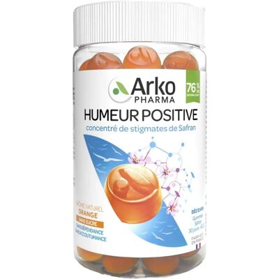 Gummies Safran Arkopharma - Bonne humeur - 60 pcs - Publicité Gummies Safran Arkopharma - Bonne humeur - 60 pcs - Publicité