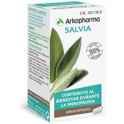 Arkopharma Salvia Bio 45 cápsulas - Suplemento Alimentar Arkopharma Salvia Bio 45 cápsulas - Suplemento Alimentar