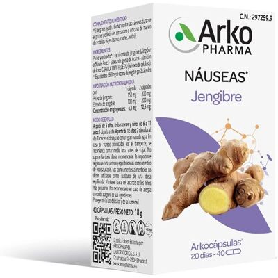 Arkopharma Arkocápsulas Ginger Bio Food Supplement - Suplemento alimentar Arkopharma Arkocápsulas Ginger Bio Food Supplement - Suplemento alimentar
