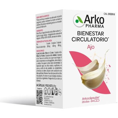 Arkopharma Knoblauch 84 Kapseln - Nahrungsergänzungsmittel Arkopharma Knoblauch 84 Kapseln - Nahrungsergänzungsmittel
