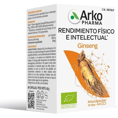 Arkopharma Ginseng-Kapseln - 84 Stück Arkopharma Ginseng-Kapseln - 84 Stück