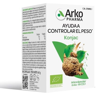 Arkopharma Arkocapsules Konjac 80 Capsules - Dietary Supplement Arkopharma Arkocapsules Konjac 80 Capsules - Dietary Supplement
