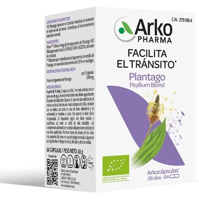 Arkopharma Arkocapsulas Plantago Bio - Nahrungsergänzungsmittel Arkopharma Arkocapsulas Plantago Bio - Nahrungsergänzungsmittel