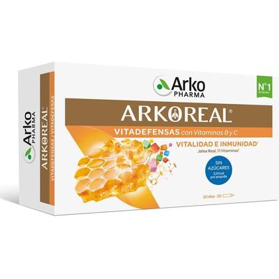 Arkopharma Arkoreal Vitadefensas - Gelée Royale & Vitamine - 20 Ampullen Arkopharma Arkoreal Vitadefensas - Gelée Royale & Vitamine - 20 Ampullen