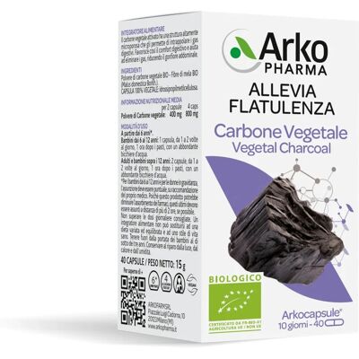 Arkopharma Carbone Vegetale Bio Integratore intestino - 40 capsule Arkopharma Carbone Vegetale Bio Integratore intestino - 40 capsule