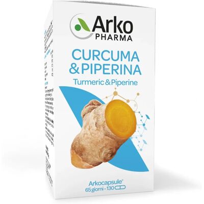 Arkopharma Curcuma & Piperina Integratore - Benessere articolare Arkopharma Curcuma & Piperina Integratore - Benessere articolare