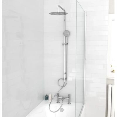 Nes Home - Round Shower Mixer Bath Filler Tap - Shower Kit Nes Home - Round Shower Mixer Bath Filler Tap - Shower Kit