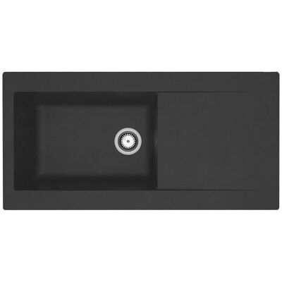 Lavera in resina Lierra 1000x500mm - Incasso - Nero Lavera in resina Lierra 1000x500mm - Incasso - Nero