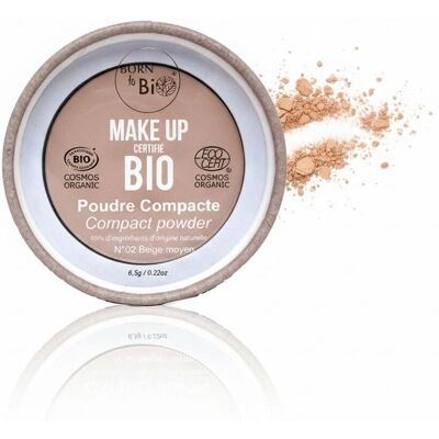 Born To Bio Kompaktpuder N°2 Beige Moyen - Bio Puder Born To Bio Kompaktpuder N°2 Beige Moyen - Bio Puder
