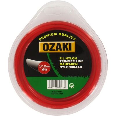 OZAKI - Nylon Round Line - Lunghezza 9m - Ø 3,30mm - Trimmer Line OZAKI - Nylon Round Line - Lunghezza 9m - Ø 3,30mm - Trimmer Line