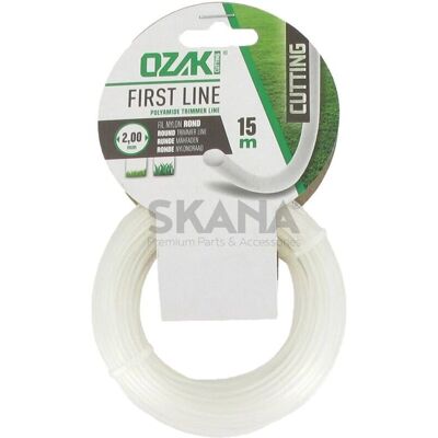 OZAKI - 1511520 - 2mm - 15m - Draad voor grastrimmer OZAKI - 1511520 - 2mm - 15m - Draad voor grastrimmer