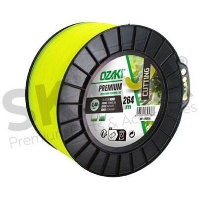 OZAKI - LINEA NYLON PREMIUM TONDO 2,4 MM - Giallo fluo - 2,4 mm - Filo per decespugliatore OZAKI - LINEA NYLON PREMIUM TONDO 2,4 MM - Giallo fluo - 2,4 mm - Filo per decespugliatore