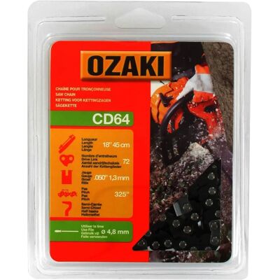 Catena per motosega Ozaki 30121-325 - 72 maglie Catena per motosega Ozaki 30121-325 - 72 maglie