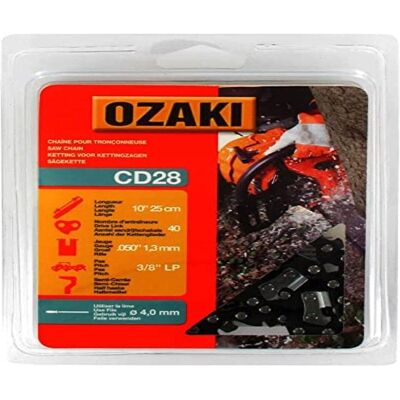 Modello Ozaki - Catena per motosega semiquadrata - 40 anelli Modello Ozaki - Catena per motosega semiquadrata - 40 anelli