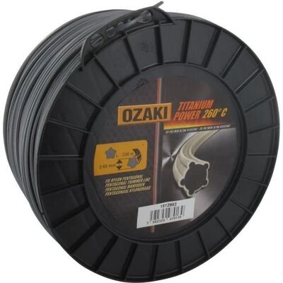Ozaki 2,7mm Titanium Power Tnący Sznur - 238m Ozaki 2,7mm Titanium Power Tnący Sznur - 238m