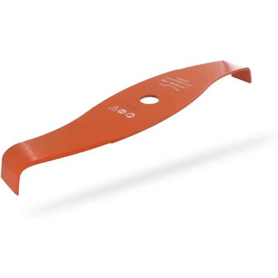 NEMURA - Lame courbe orange à 2 dents pour débroussailleuse - Lame de tondeuse - Publicité NEMURA - Lame courbe orange à 2 dents pour débroussailleuse - Lame de tondeuse - Publicité