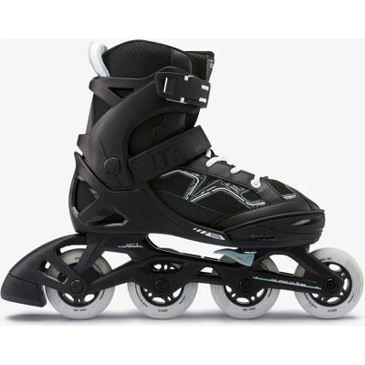 Oxelo Kids' Inline Fitness Skate Fit3 - Negro/kaki - Patines en línea Oxelo Kids' Inline Fitness Skate Fit3 - Negro/kaki - Patines en línea