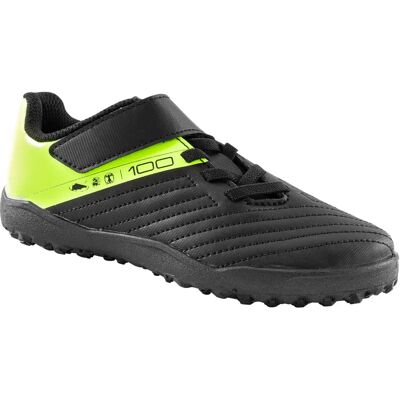Botas de fútbol turf Rip-tab 100 Easy Tf para niños - Negro/amarillo Botas de fútbol turf Rip-tab 100 Easy Tf para niños - Negro/amarillo