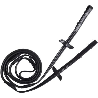 Riendas de Cuero para Equitación Fouganza - Negro - Riendas de Caballo Riendas de Cuero para Equitación Fouganza - Negro - Riendas de Caballo