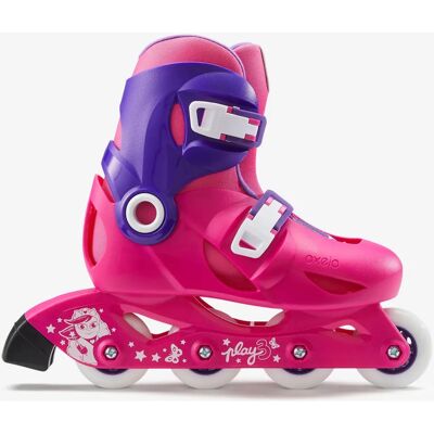 Oxelo Play 3 Kinderskates - Pink/Purpur - Kinder-Skates Oxelo Play 3 Kinderskates - Pink/Purpur - Kinder-Skates