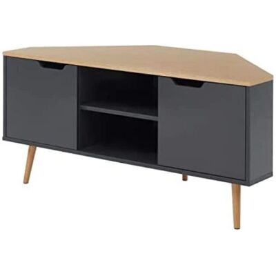 BATA Baïta Mobile tv - Engineered hout, Ruimtebesparend, 2 deuren - TV-meubel BATA Baïta Mobile tv - Engineered hout, Ruimtebesparend, 2 deuren - TV-meubel