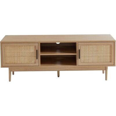 ARETHA Natürlicher Boho TV-Schrank - TV Möbel ARETHA Natürlicher Boho TV-Schrank - TV Möbel