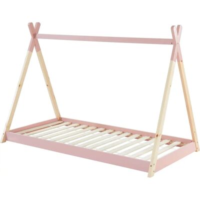 OSNY - Lit tipi TINY - Rose clair - 90x190 - Bed - Publicité OSNY - Lit tipi TINY - Rose clair - 90x190 - Bed - Publicité
