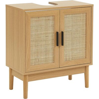 AMANA Boho Natürlicher Rattankleiderschrank - Badezimmer Schrank AMANA Boho Natürlicher Rattankleiderschrank - Badezimmer Schrank
