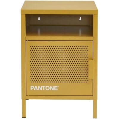 Nino - Pantone Table de chevet 1 porte métal - Amarillo mostaza - Nightstand Nino - Pantone Table de chevet 1 porte métal - Amarillo mostaza - Nightstand