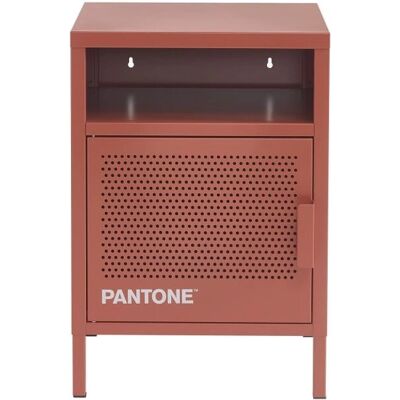 Mesita de noche de metal PANTONE - Duradera, Industrial, Terracota - 40cm Mesita de noche de metal PANTONE - Duradera, Industrial, Terracota - 40cm
