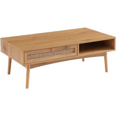 Table basse LOUNEA en rotin naturel - Table basse - Publicité Table basse LOUNEA en rotin naturel - Table basse - Publicité