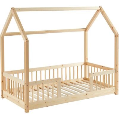 OSNY TINY Hüttensäng med säkerhetsbarriärer, 70x140, Naturlig OSNY TINY Hüttensäng med säkerhetsbarriärer, 70x140, Naturlig