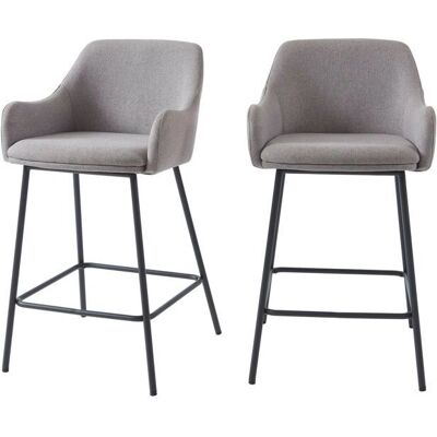 Baïta NILS bar stool Gris Tissu 67,5 cm - Publicité Baïta NILS bar stool Gris Tissu 67,5 cm - Publicité