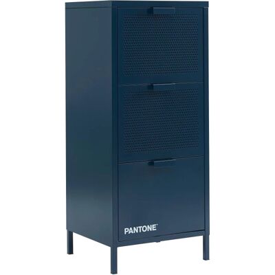 Nino - Mueble de almacenamiento de metal 3 cajones - Azul noche Nino - Mueble de almacenamiento de metal 3 cajones - Azul noche