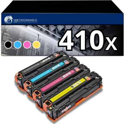 HP 410X Noir Cyan Magenta Jaune - Cartouche de toner - Publicité HP 410X Noir Cyan Magenta Jaune - Cartouche de toner - Publicité