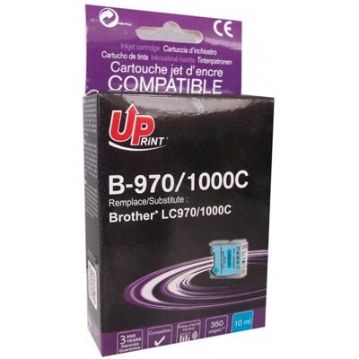Cartouche d'encre cyan Brother LC-970C - Compatible premium Cartouche d'encre cyan Brother LC-970C - Compatible premium