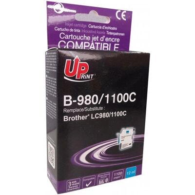 Cartouche d'encre cyan Brother - Compatible, 12ml, 1100 pages - Publicité Cartouche d'encre cyan Brother - Compatible, 12ml, 1100 pages - Publicité