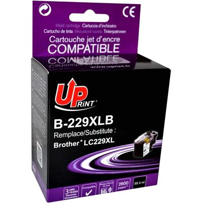 Brother LC229XLBK Schwarze Tintenpatrone - Druckerpatrone, Premium-Qualität Brother LC229XLBK Schwarze Tintenpatrone - Druckerpatrone, Premium-Qualität
