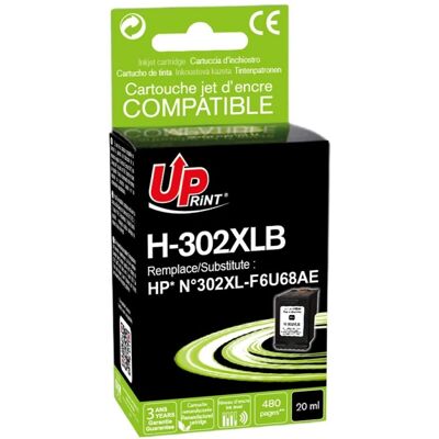 UPRINT HP 302XL Schwarz Tintenpatrone - Hochkapazität UPRINT HP 302XL Schwarz Tintenpatrone - Hochkapazität