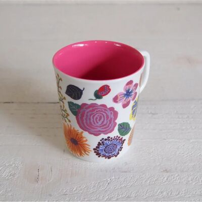 PETIT JOUR Tazza per Bambini Rosa e Nera - Stoviglie per Bambini PETIT JOUR Tazza per Bambini Rosa e Nera - Stoviglie per Bambini