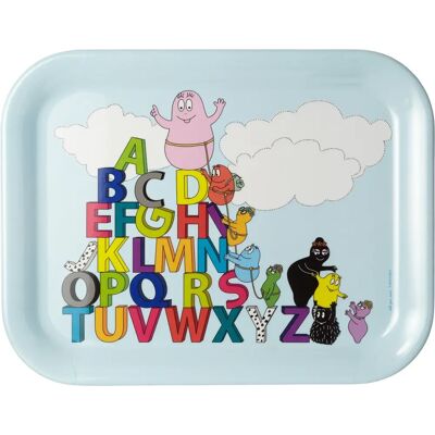 Barbapapa Alphabet Plateau - Plateau de service - Publicité Barbapapa Alphabet Plateau - Plateau de service - Publicité