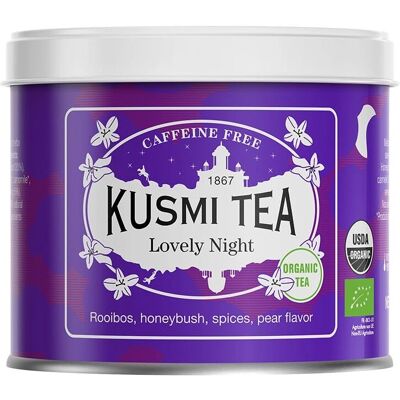 Kusmi Tea Organiczny Lovely Night Ziołowa Herbata - Rooibos i Honeybush Kusmi Tea Organiczny Lovely Night Ziołowa Herbata - Rooibos i Honeybush