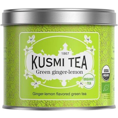 Kusmi Tea Thé Vert Bio Gingembre Citron - Thé - Publicité Kusmi Tea Thé Vert Bio Gingembre Citron - Thé - Publicité